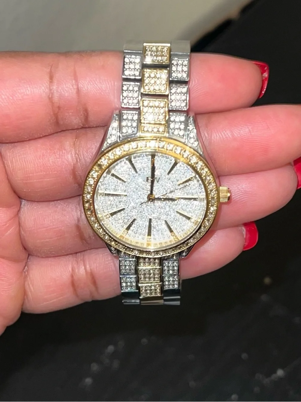 JBW Luxury Two-Tone Crystal Women’s Watch - Gold & Silver